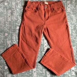 Kids 14 regular Levi’s orange jeans